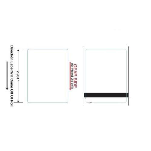 ITW Plain White Quantum Scale Label, 3 inch -- 16000 per case
