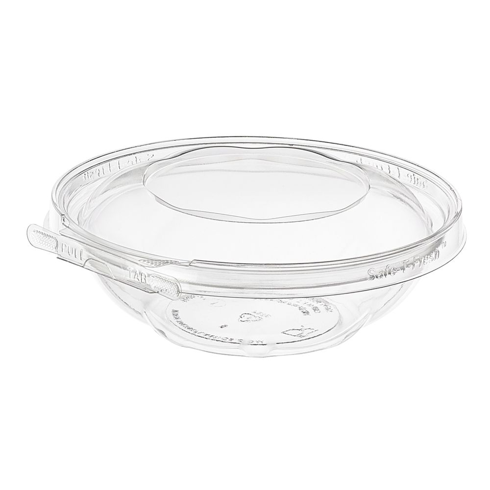 Safe-T-Fresh Clear Tamper Evident PET Bowl with Dome Lid, 18 Ounce Capacity -- 150 per case