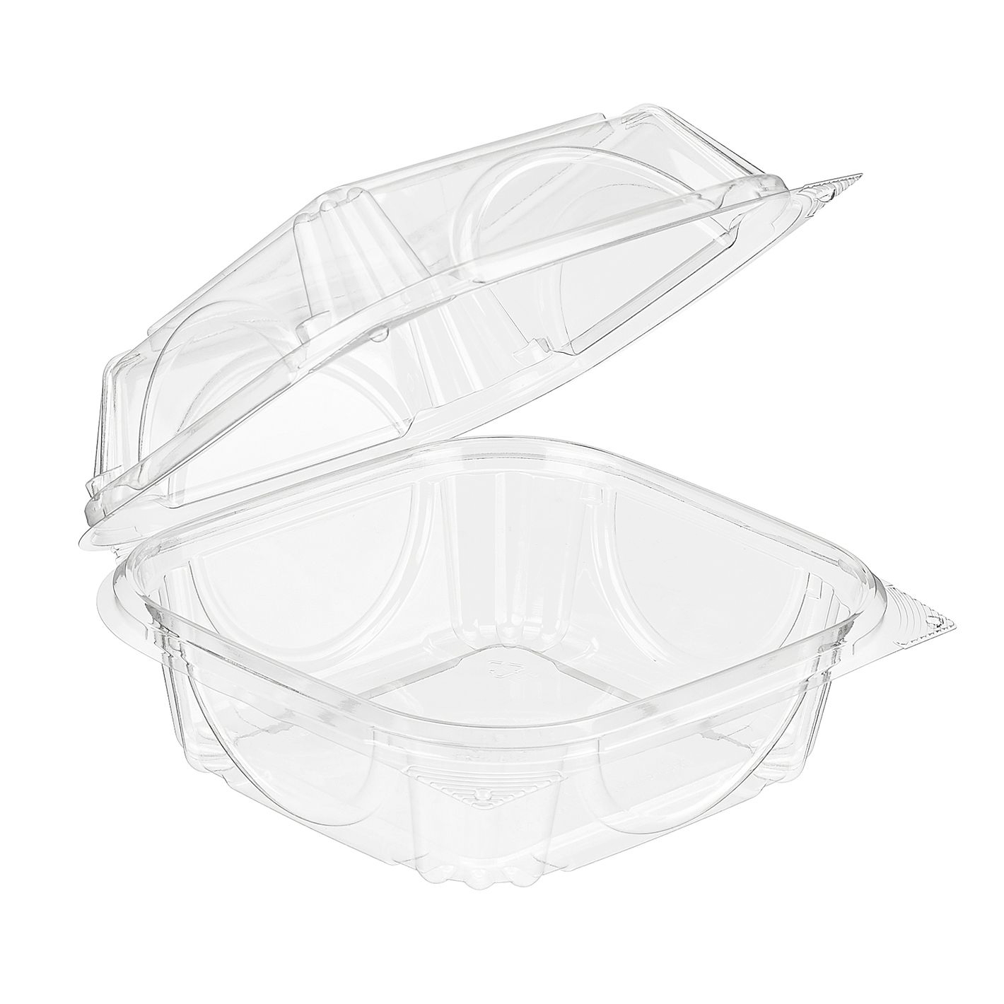 Inline Plastics Essentials Visibly Fresh Sandwich Hinged Container -- 330 per case.