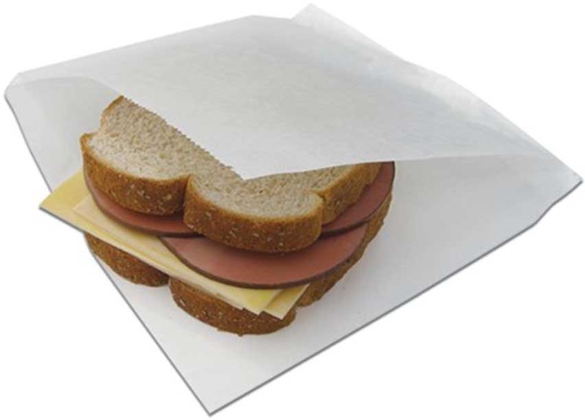 Mcnairn Packaging Paper Greaseproof Sandwich Bag, 6 x 0.75 x 6.75 inch -- 2000 per case