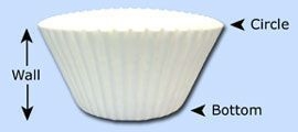 Paterson Paper 3 x 1.25 inch Wall Baking Cup, 5.5 inch -- 10000 per case.