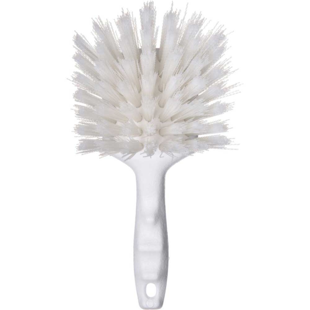 Sparta Polypropylene White Utility Scrub Brush with Polyester Bristles, 8 x 3 inch