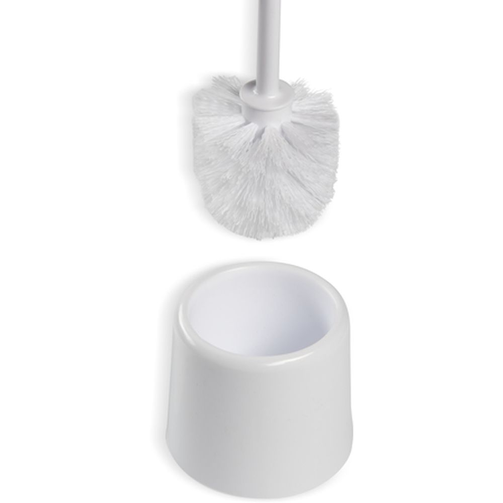 Carlisle Flo Pac White Polypropylene Bowl Brush with Caddy, 16 inch