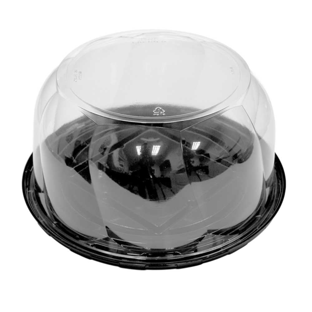 Packaging With Perfection PET Swirl Dome Lid for Cake Container -- 50 per case