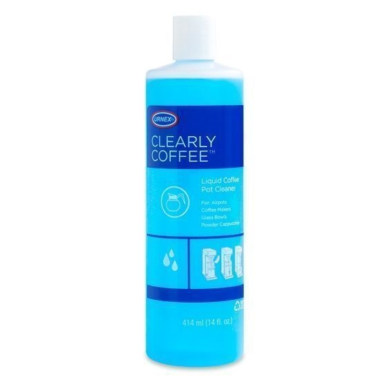 Urnex Clearly Coffee Liquid Coffee Pot Cleaner, 14 Ounce -- 12 per case.