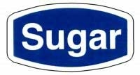 Adhesive Label Brown/White Oval Sugar Flavor Printed Label, 13/16 x 1.5 inch - 1000 per roll