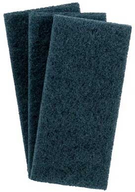 3M Doodlebug Medium Duty Blue Scrubbing Utility Pad, 4 5/8 x 10 inch -- 20 per case