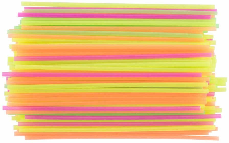 Cell O Core Neon Pink Green Yellow Orange Stirrer, 5.25 inch -- 10000 per case