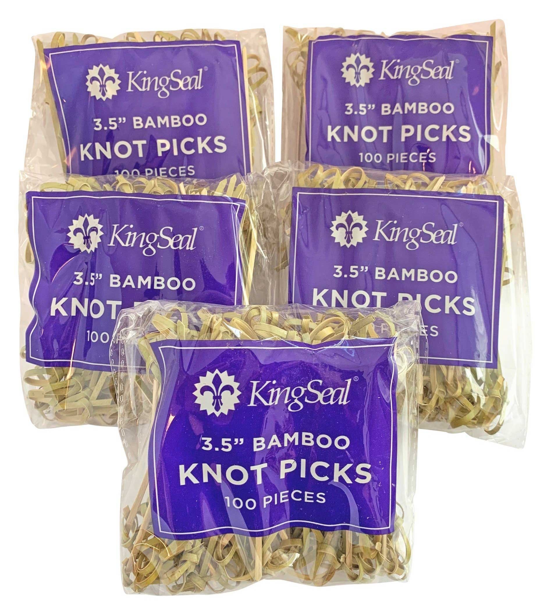 KingSeal Bamboo Knot Pick, 3.5 inch -- 1000 per case