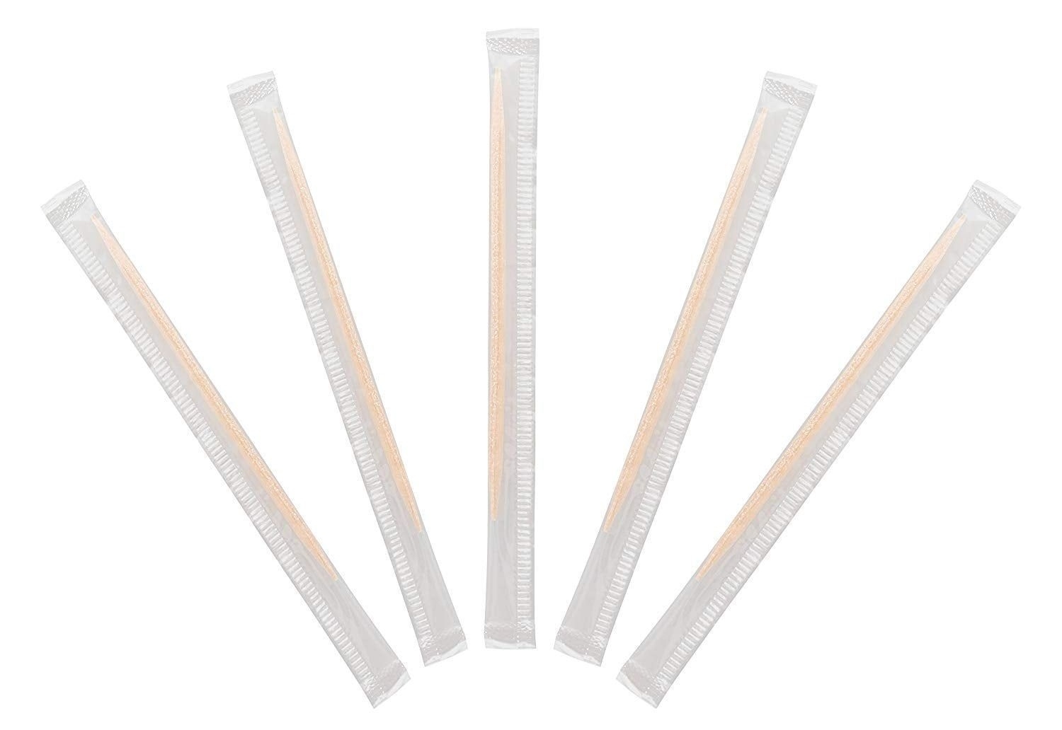 KingSeal Cello Wrapped Plain Round Birch Wood Toothpick, 2.5 inch -- 12000 per case