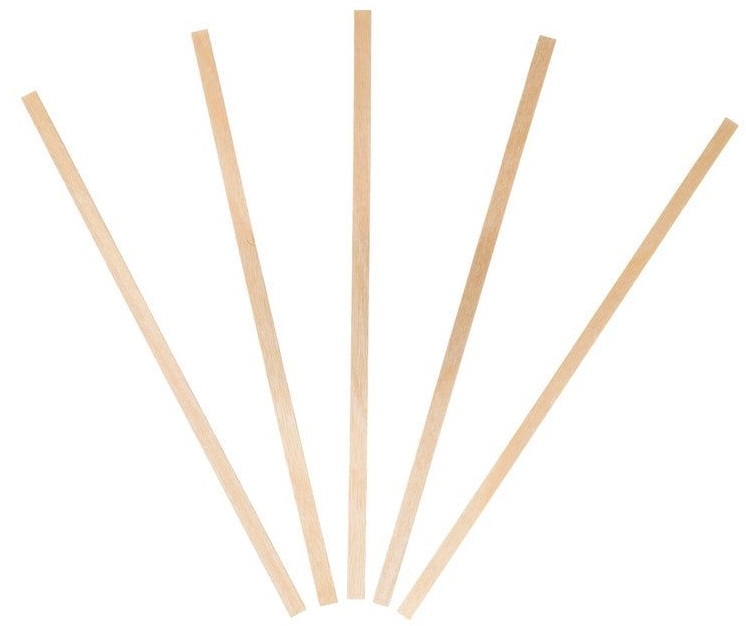 KingSeal Square End Birch Wood Coffee Stirrer, 5.5 inch -- 10000 per case.
