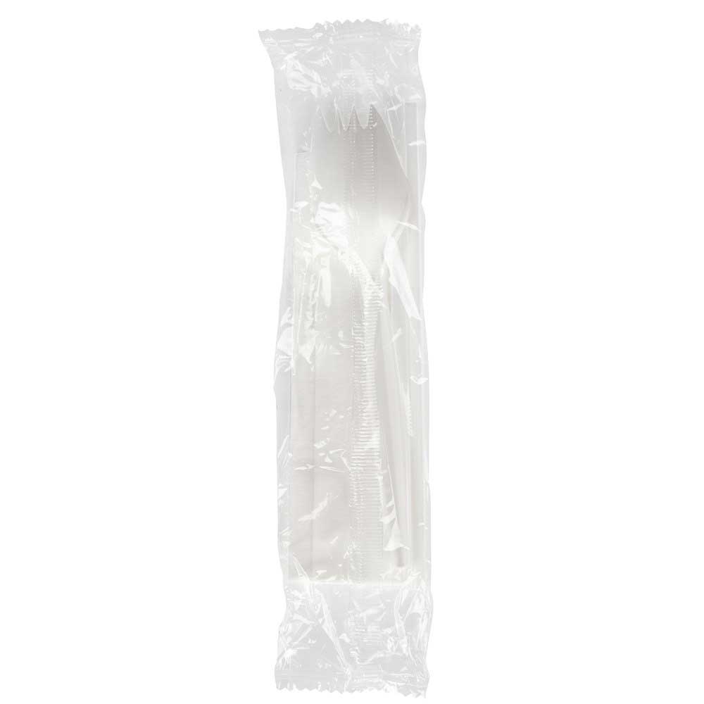 Prime Source White Polypropylene Medium Weight Cutlery Kit -- 1000 per case