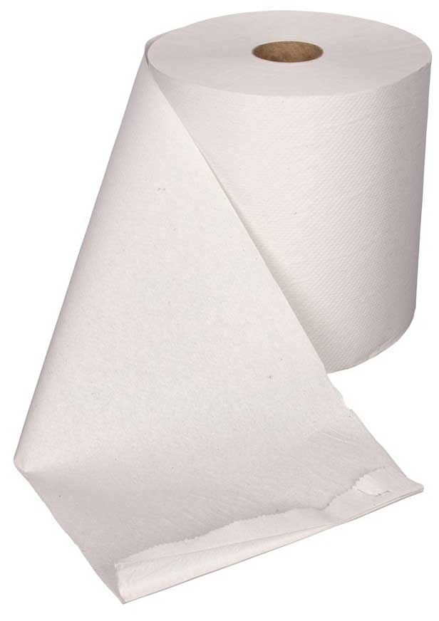 Essity Prime Source Hardwound White Paper Towel Roll, 7.875 inch x 800 Feet -- 6 per case