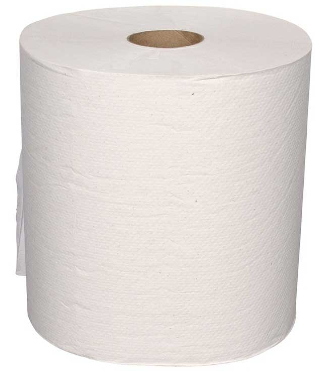 Essity Prime Source Hardwound White Paper Towel Roll, 7.875 inch x 800 Feet -- 6 per case