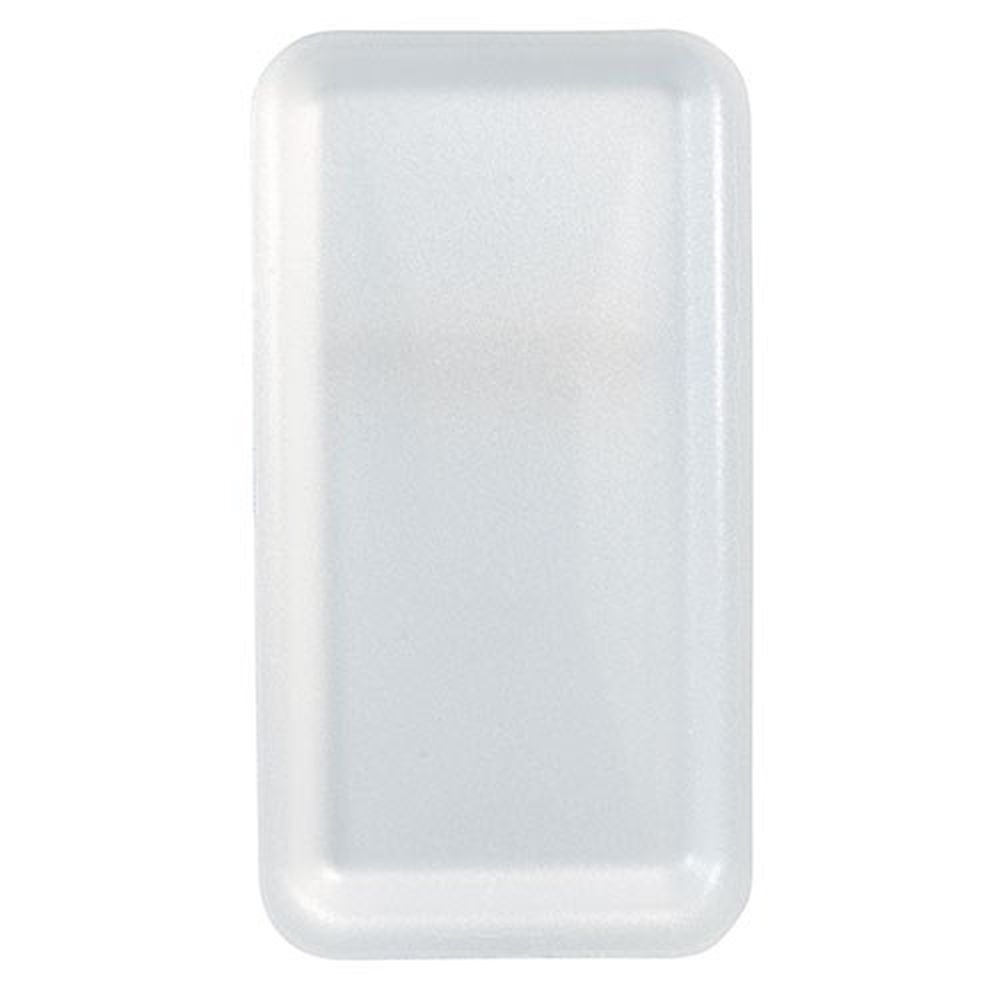Prime Source White Number 10S Meat Tray, 10.75 x 5.75 x 0.5 inch -- 500 per case
