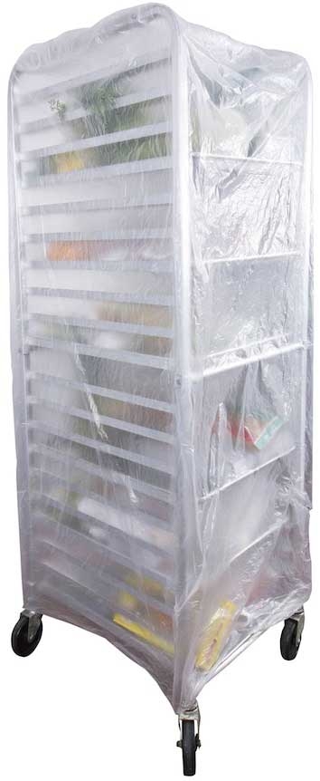 Bunzl Prime Source Light Duty Clear Disposable Bun Rack Cover, 52 x 80 inch -- 50 per case
