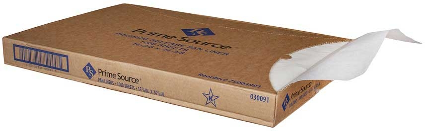 Bagcraft Prime Source White Quillon Bakery Pan Liner, 16 3/8 x 24 3/8 inch -- 1000 per case