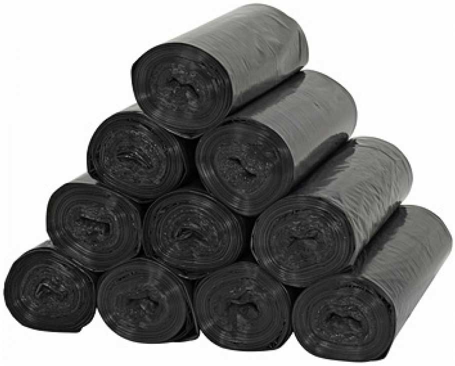Berry Global Prime Source 12 Micron Black Low Density Coreless Can Liner Roll, 24 x 33 inch -- 500 per case