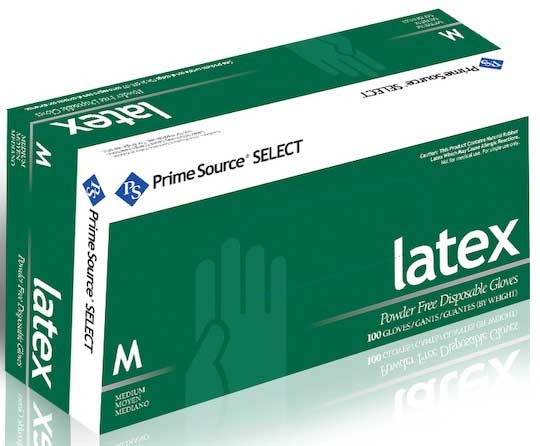 Prime Source Select White Powder Free Medium Latex Gloves -- 1000 per case