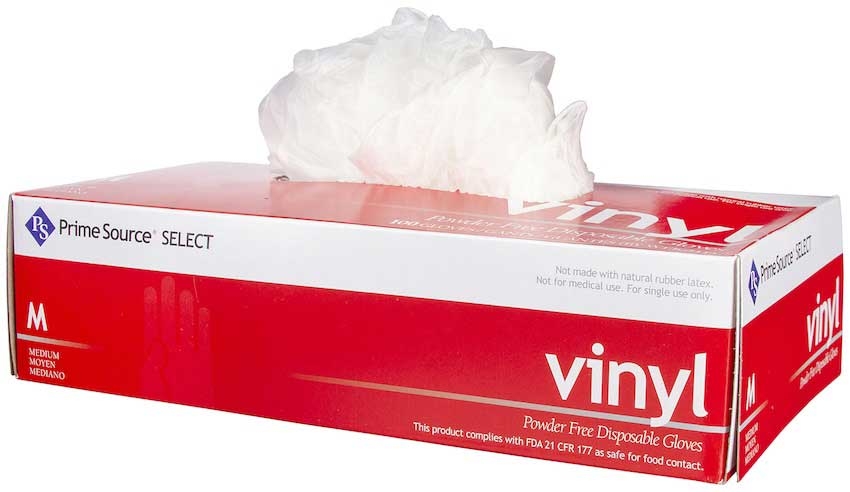 Prime Source Prime Source Medium Powder-free Clear Vinyl Gloves -- 1000 Per Case