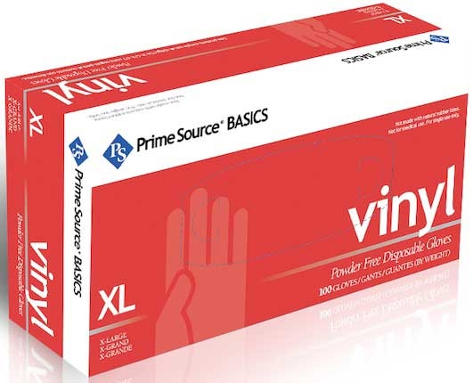 Prime Source Select Powder Free X Large Blue Vinyl Glove -- 1000 Per Case