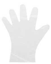 Prime Source Select Hybrid Clear Small Disposable Poly Gloves, 100 Count -- 10 Per Case