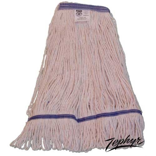 Zephyr Tuf/Blend Cotton Large 4-Ply Loop-End Mop Head -- 12 per case