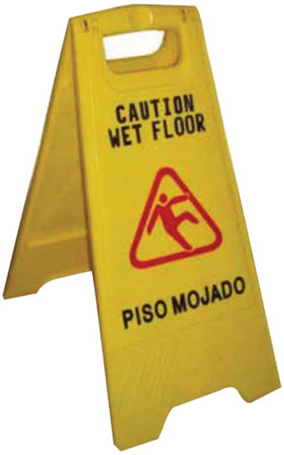 Zephyr Bi-Lingual Wet Floor Sign