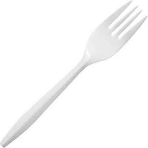 Masteragents White Polypropylene Medium Weight Fork -- 1000 per case