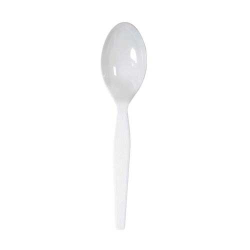 Masteragents White Polypropylene Medium Weight Teaspoon -- 1000 per case