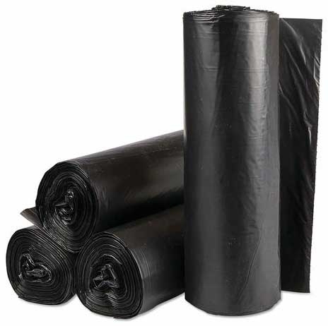 Berry Global Prime Source 1.7 Mil Black Low Density Coreless Can Liner Roll, 38 x 57 inch -- 100 per case