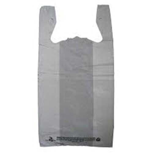 Unistar Plastics White HDPE T Shirt Bag, 22 x 11.5 inch -- 1000 per case