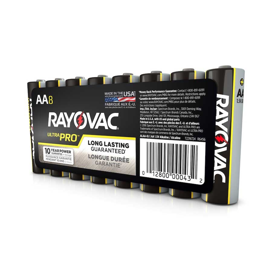 Rayovac Ultra Pro AAA Alkaline Batteries - 8 per pack