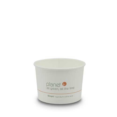 Asean White Compostable Food Container, 8 Ounce -- 1000 per case
