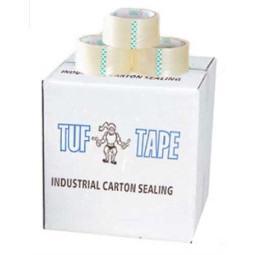 Tuf Tape Clear Polypropylene Carton Sealing Tape, 2 inch x 110 Yard - 6 per pack