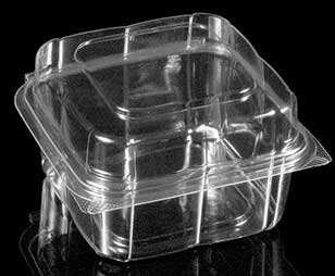 Panoramic Polyethylene Terephthalate Clamshell Container -- 500 per case