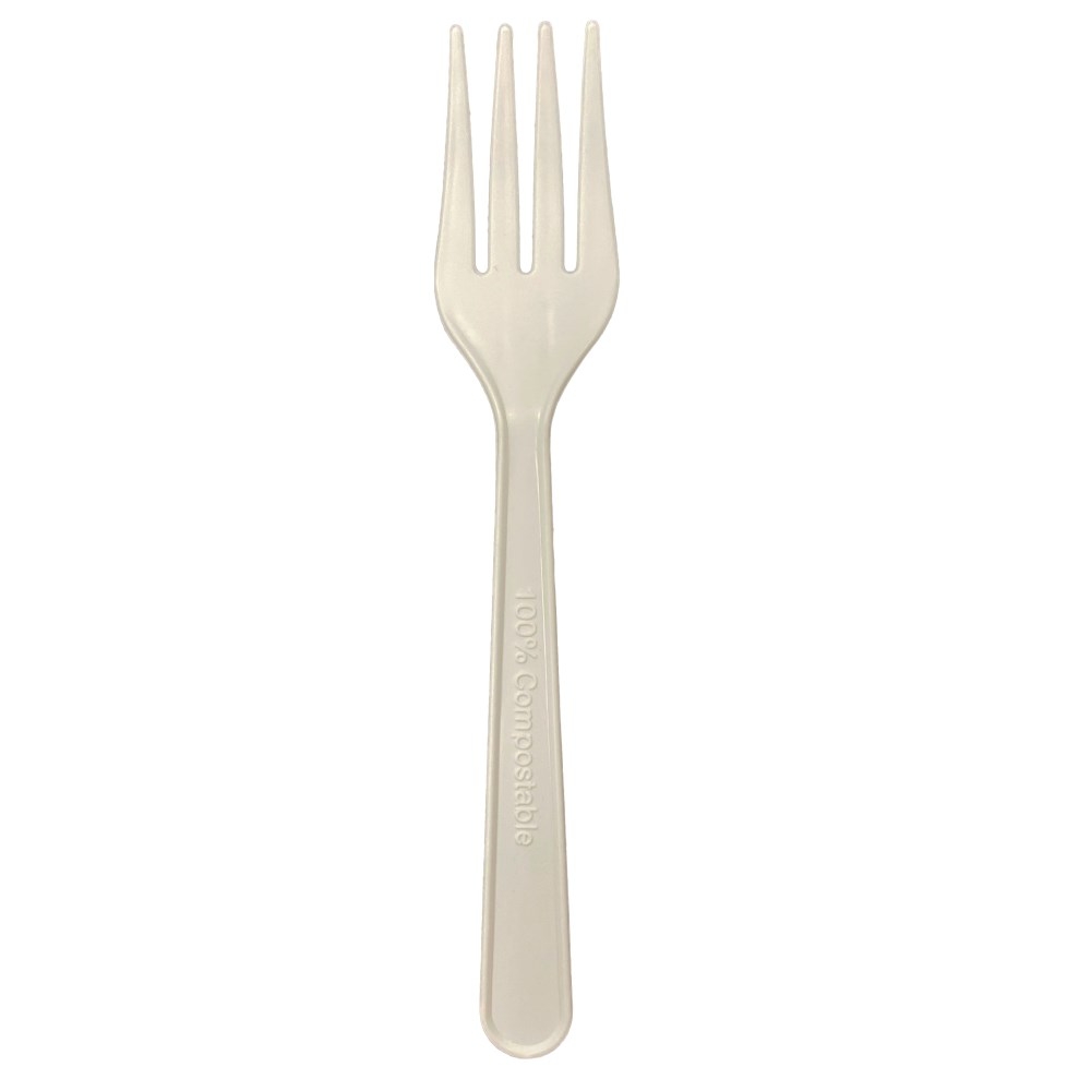 Imex Vision Natural Compostable Demo Fork, 4.5 inch -- 1000 per case