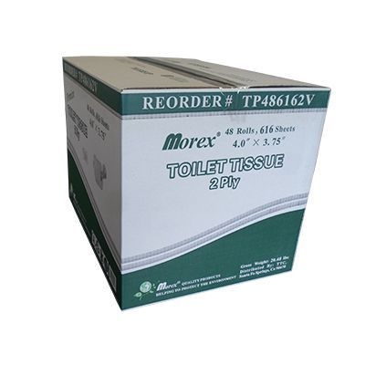 Teh Tung 2 Ply Premium Bath Tissue, 616 count -- 48 per case.