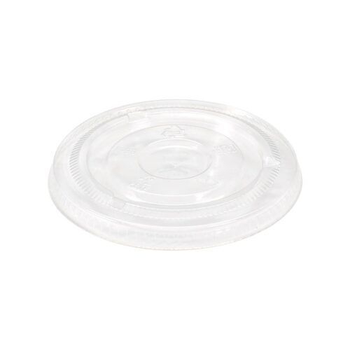 Eatery Essentials Flat PET Clear Straw Slot Lid for 32 Ounce Cup -- 500 per case.