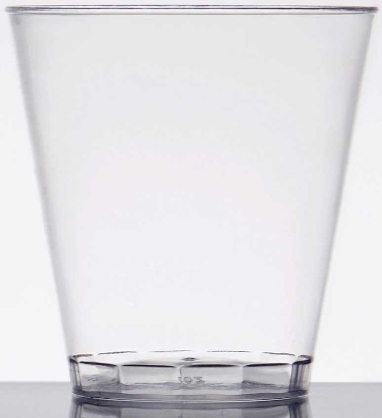 Fineline Plastic Clear Shooter Glass, 2 Ounce -- 2500 per case