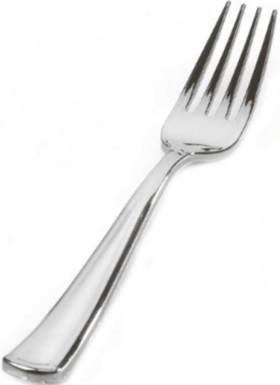 Fineline Silver Secrets Silver Fork - Bulk -- 600 per case