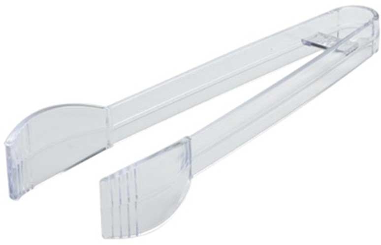 Fineline Polystyrene Black Tong, 7 inch -- 48 per case