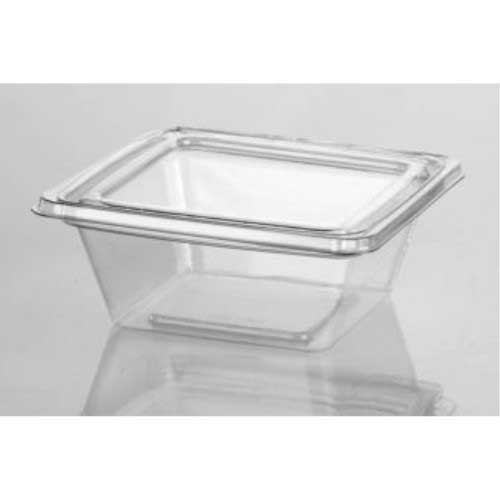 Lacerta Clear PETE Fresh N Sealed Hinged Container, 8 Ounce -- 280 per case