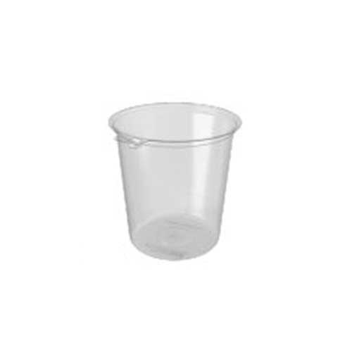 Display Pack Clear PET Round Cream Puff Container, 28 Ounce Capacity -- 300 per case