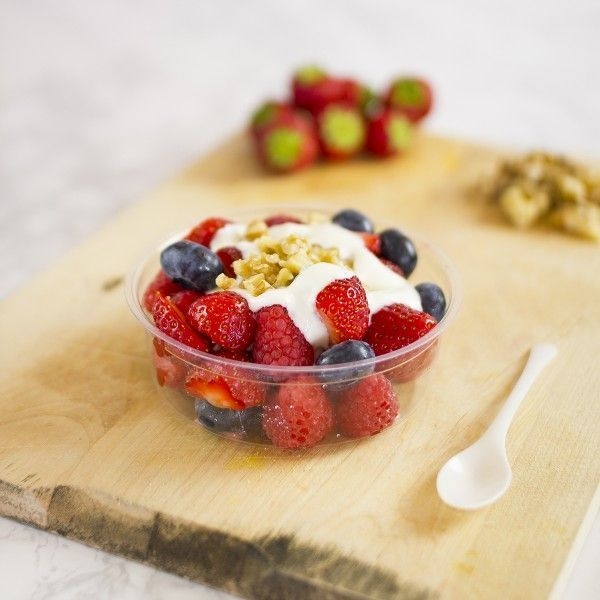 Vegware PLA Clear Round Deli Container, 8 Ounce -- 500 per case.