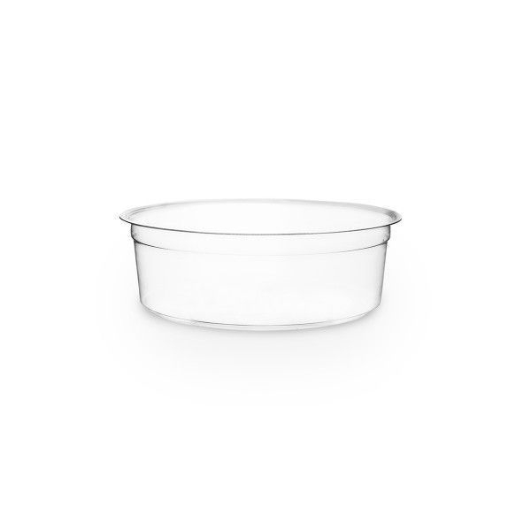 Vegware PLA Clear Round Deli Container, 8 Ounce -- 500 per case.