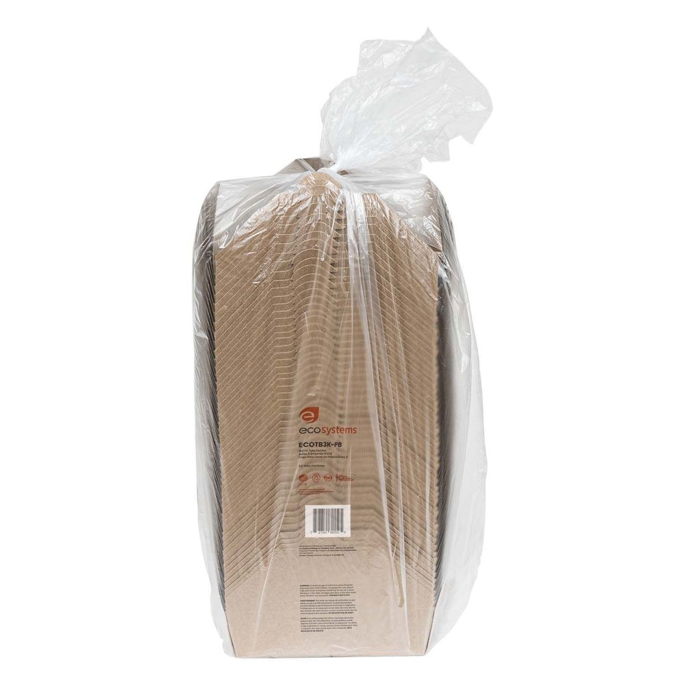 EcoSystems Number 3 Poly Coated Kraft Paperboard Take Out Box, 7.63 x 5.38 x 2.5 inch -- 200 per case