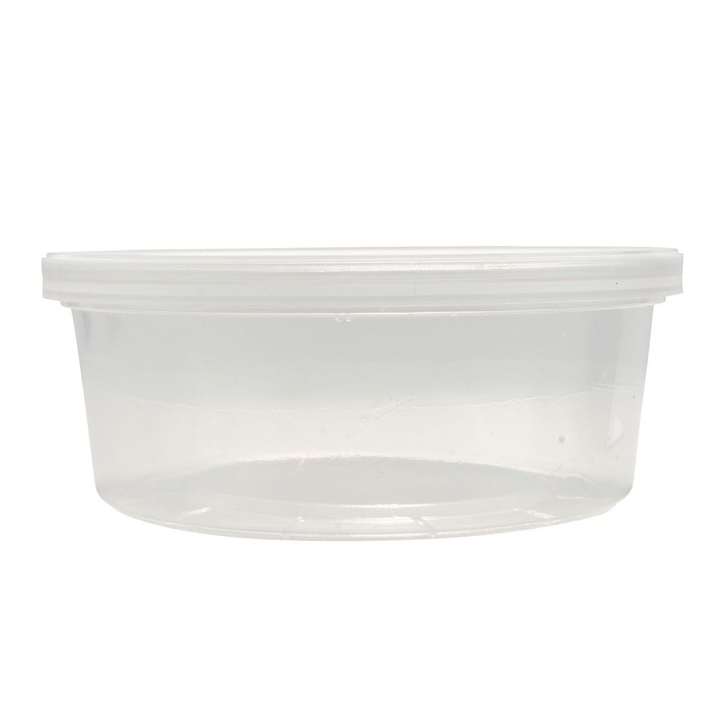EcoSystems Translucent Polypropylene Round Deli Container, 8 Ounce Capacity -- 500 per case