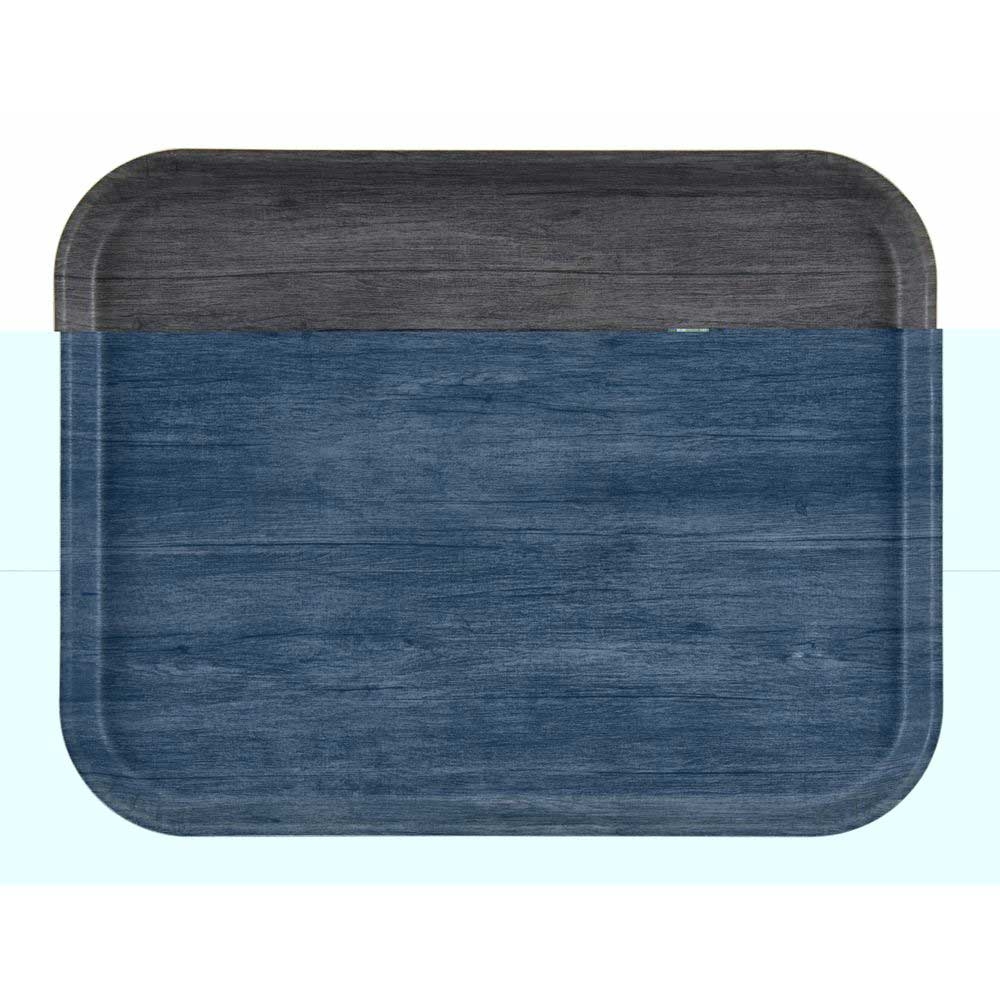 Cambro Decor Series Charcoal Gray Camtray with Textured Surface, 12 x 16 inch -- 12 per case