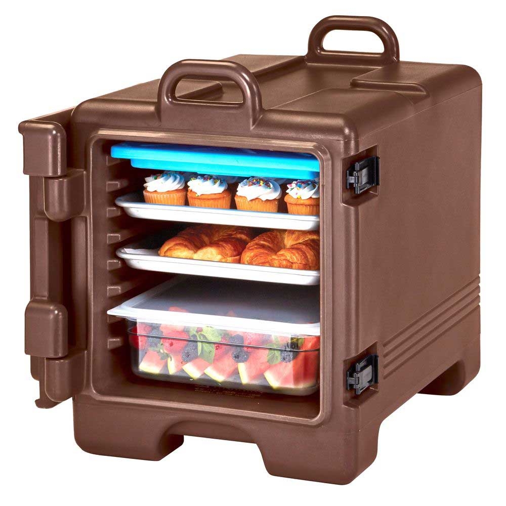 Cambro Insulated Front Loading Dark Brown Sheet and Pan Combo Carrier, 36 Quart Capacity